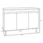 Armário Aéreo Andréia E Balcão Gabinete Sem Tampo Manu 120cm