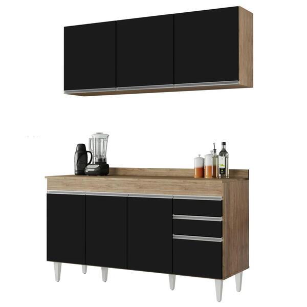 Armário Aéreo Argélia E Balcão Gabinete 150cm Marrocos Castan