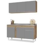 Armário Aéreo Argélia E Balcão Gabinete Com Pia Inox 150cm Da