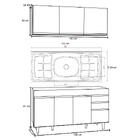 Armário Aéreo Argélia E Balcão Gabinete Com Pia Inox Marrocos