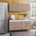 Armário Aéreo Argélia E Balcão Gabinete Com Pia Inox Marrocos