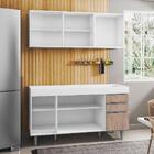 Armário Aéreo Argélia E Balcão Gabinete De Pia Marrocos 150cm