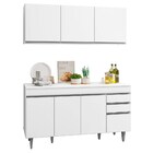 Armário Aéreo Argélia E Balcão Gabinete Para Pia 150cm Com Ta