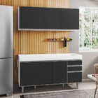 Armário Aéreo Argélia E Balcão Gabinete Para Pia 150cm Sem Ta