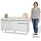 Armário Aéreo Argélia E Balcão Gabinete Para Pia Com Tampo 15