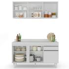 Armário Aéreo Argélia E Balcão Gabinete Para Pia Com Tampo 15