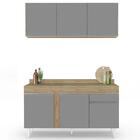 Armário Aéreo Argélia E Balcão Gabinete Para Pia Com Tampo 15