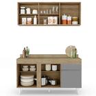 Armário Aéreo Argélia E Balcão Gabinete Para Pia Com Tampo 15