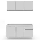 Armário Aéreo Argélia E Balcão Para Pia 150cm Dakota Branco -