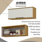 Armario Aereo Baculante 80 Cm Mdp 1 Porta Vera Ave03 Mxm