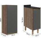 Armario Aereo Balcao 1 Porta 30cm Mdf Kali Nicioli