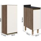 Armario Aereo Balcao 1 Porta 30cm Mdf Kali Nicioli