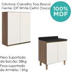 Armario Aereo Balcao 2 Portas 60cm Mdf Kali Nicioli