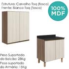 Armario Aereo Balcao 2 Portas 60cm Mdf Kali Nicioli