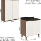 Armario Aereo Balcao 2 Portas 70cm Mdf Kali Nicioli