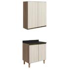 Armario Aereo Balcao 2 Portas 70cm Mdf Kali Nicioli