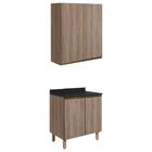 Armario Aereo Balcao 2 Portas 70cm Mdf Kali Nicioli