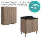 Armario Aereo Balcao 2 Portas 70cm Mdf Kali Nicioli