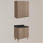 Armario Aereo Balcao 2 Portas 70cm Mdf Kali Nicioli