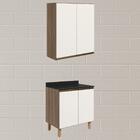 Armario Aereo Balcao 2 Portas 80cm Mdf Kali Nicioli