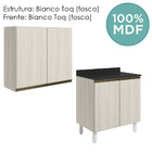 Armario Aereo Balcao 2 Portas 80cm Mdf Kali Nicioli