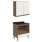 Armario Aereo Balcao Forno 80cm Mdf Kali Nicioli