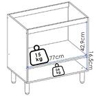 Armario Aereo Balcao Forno 80cm Mdf Kali Nicioli