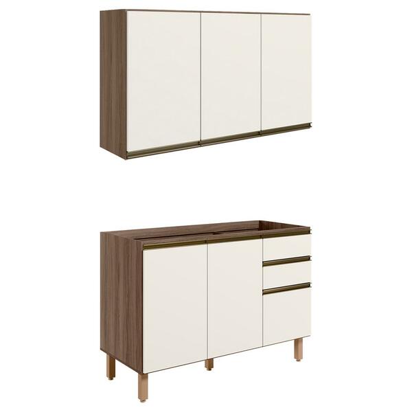 Armario Aereo Balcao Pia 120 Cm Mdf Kali Nicioli