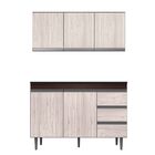 Armário Aéreo Balcão Sem Tampo 120 Cm Andréia Castanho Avelã