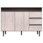 Armário Aéreo Balcão Sem Tampo 120 Cm Andréia Castanho Avelã