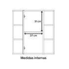 Armário Aéreo Banheiro 1 Porta Com Espelho E 2 Nichos Mdf Pla