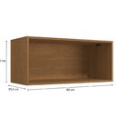 Armário Aéreo Basculante 1 Porta 80cm Ciela Canela