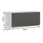 Armario Aereo Basculante 1 Porta 80cm Mdf Kali Premium 12210x