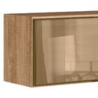 Armario Aereo Basculante 1 Pt Vidro Reflecta 80cm Mdf Kali Pr