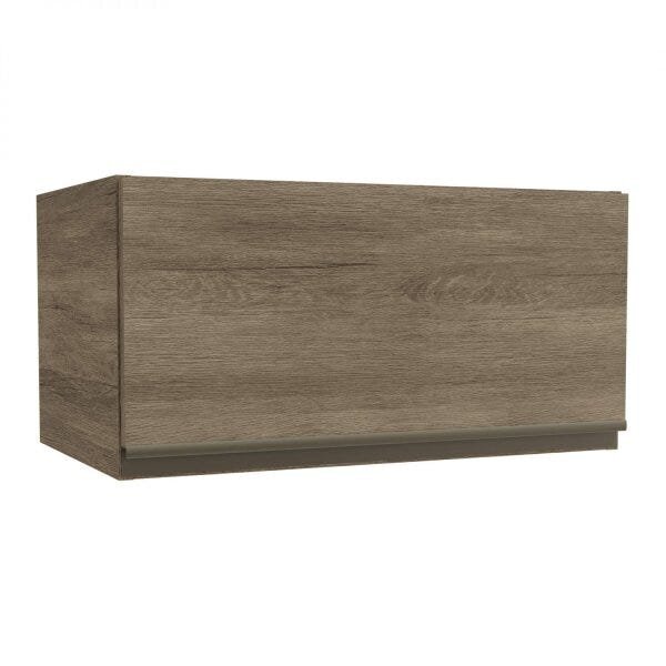 Armário Aéreo Basculante 60cm Maxxi Amêndoa Ou Nogal