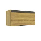 Armário Aéreo Basculante 80cm Com 1 Porta 2302 Mel/grafite