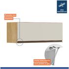 Armário Aéreo Basculante 80cm Pérola Cinamomo/off White