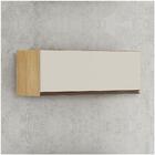 Armário Aéreo Basculante 80cm Pérola Cinamomo/off White