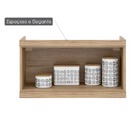 Armário Aéreo Basculante Sicília - Argila Acetinado Texturiza