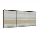 Armário Aéreo Bella 3 Portas C/ Vidro 1,20 Ter/ Nat - Moveis