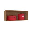 Armário Aéreo Bella Refrigerador 1 Porta Carvalho/ Off White