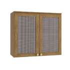 Armário Aéreo Botanic Com Tela 2 Pt Nogueira 80 Cm