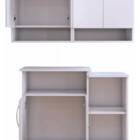 Armário Aéreo Branco 4 Portas Suspenso Cozinha Parede + Frute