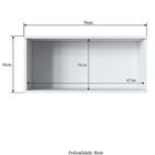 Armário Aéreo Branco Cozinha Casablanca 1 Porta Basculante