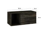 Armário Aéreo C/nicho E Porta Basculante 35x80x35cm