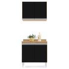 Armário Aéreo Califórnia E Balcão Hawai Com Tampo 80cm Castan