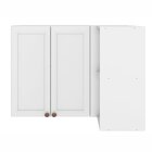 Armário Aéreo Canto 2 Portas 2 Nichos Unna Yescasa Branco