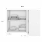 Armário Aéreo Canto 2 Portas 2 Nichos Unna Yescasa Branco