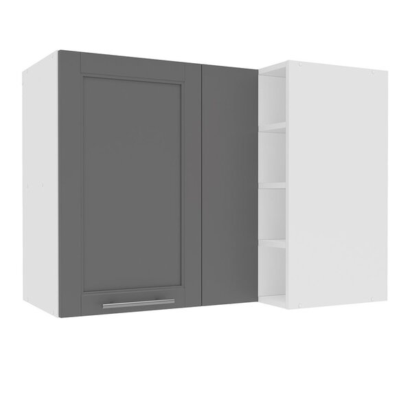 Armário Aéreo Canto De Cozinha 1 Porta 80cm Menu Kitchen Fett