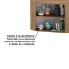 Armário Aéreo Canto Diagonal 1 Porta Diana Luciane Móveis